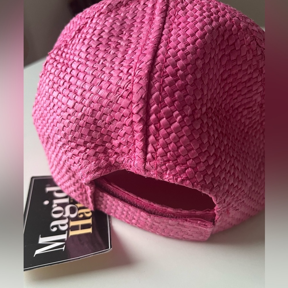 Vibrant Pink and Multicolor Women's Hat - Picture 3 of 6